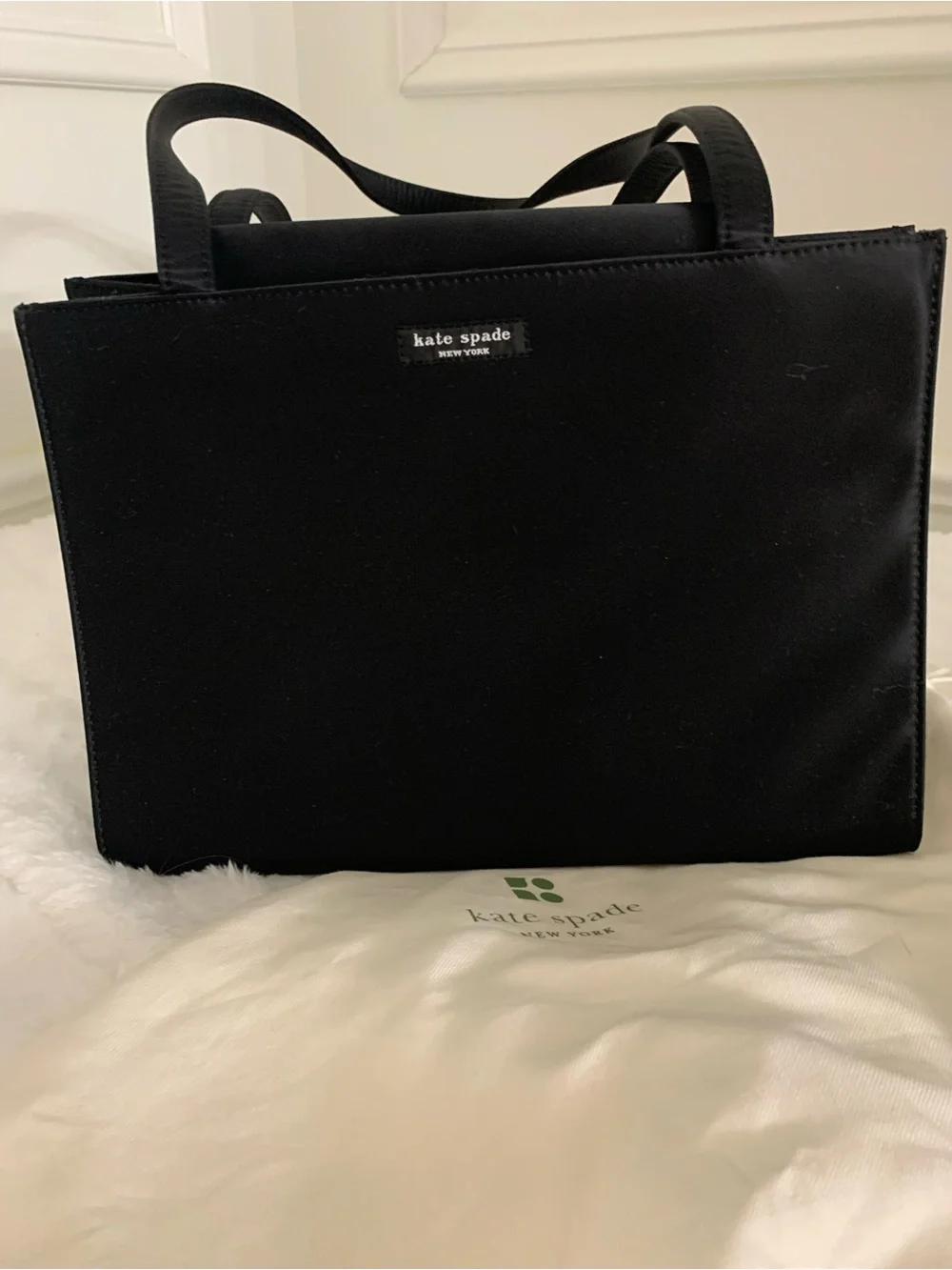 kate spade Black Nylon Tote with Top Handles